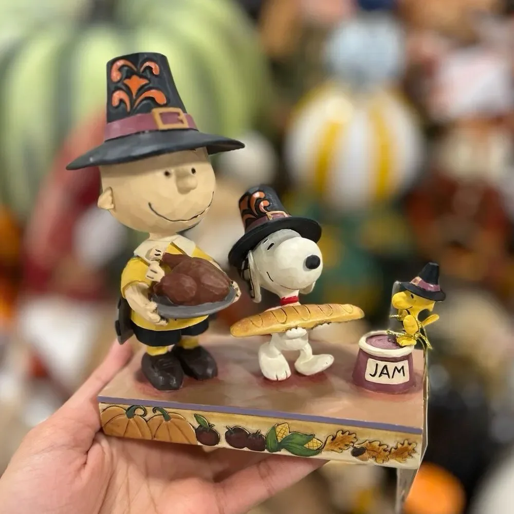 Peanuts Charlie Brown Snoopy Jim Shore “Thankful for Friendship” Figurine Decor